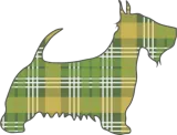 Discover Green White And Yellow Tartan Scottish Terrier Dog T-Shirts