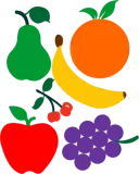 Discover Fruit with pear, apple, banana, grapes, orange T-Shirts