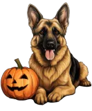 Discover German Shepherd Dog Pumpkin Lazy Halloween Party T-Shirts