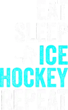Discover Funny Ice Hockey T-Shirts Men Boys Kids Eat Sleep