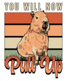 Discover Capybara You Will Now Pull Up Retro Rodent Animals T-Shirts