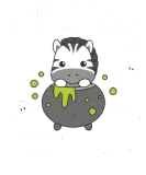 Discover Zebra Happy Halloween Cauldron Bat T-Shirts