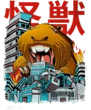 Discover Kaiju Capybara Japanese Anime Monster T-Shirts