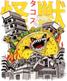 Discover Kaiju Taco Japanese Anime Monster Mexican Food T-Shirts