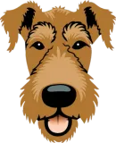 Discover Airedale Terrier Cute Cartoon Dog Face T-Shirts
