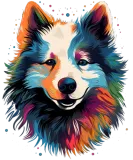 Discover Colorful American Eskimo Dog Pop Art Puppy Face T-Shirts