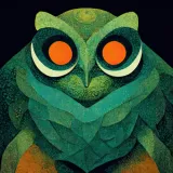 Discover Mod Owl: Feathery Orange-Eyed Owl T-Shirts