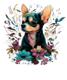 Discover Chihuahua | Cute Dog | Beautiful | Flowers | Girl T-Shirts