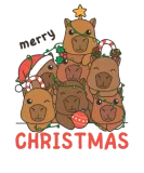 Discover Capybara Christmas Tree Merry Christmas T-Shirts