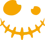 Discover scary Yellow/Orange face silhouette for halloween T-Shirts