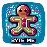 Discover Neon Cyberpunk Gingerbread - "Byte Me" Christmas T-Shirts