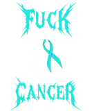 Discover Fuck Cancer Warrior Teal Ribbon Ovarian Cancer T-Shirts