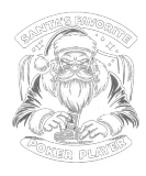Discover Xmas Santa Claus Poker Player T-Shirts