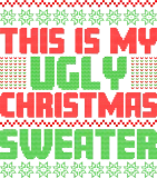 Discover This is my Ugly Christmas Sweater Xmas Festive Art T-Shirts