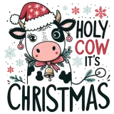 Discover Holy Cow It's Christmas T-Shirts