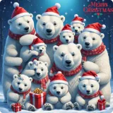 Discover Christmas in Polar bears family T-Shirts