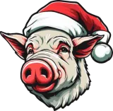 Discover Pig Christmas animal head sow T-Shirts