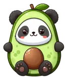 Discover Panda in avocado costume T-Shirts