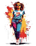 Discover Chic Spectrum: Cool and Colorful Girl Power T-Shirts