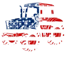 Discover Patriotic US Flag Tractor Farmer Funny Farmer Gift T-Shirts