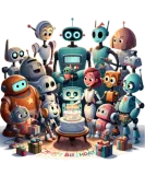Discover Birthday of the robot family T-Shirts