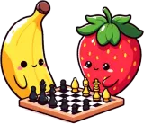 Discover Chess banana and strawberry checkerboard T-Shirts