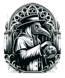 Discover Spooky Halloween Horror Plague Doctor Black Death T-Shirts