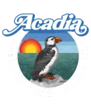 Discover Acadia National Park Maine Puffin T-Shirts