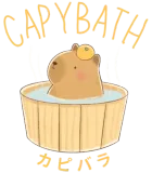 Discover Capybara Bath Cute Animal Japan Style Adorable Pet T-Shirts