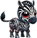 Discover Cyborg Zebra: Robot with Red Eyes T-Shirts