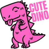 Discover Cute Dino Pink Baby Dinosaur T-Shirts