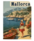 Discover Vintage Mallorca Travel Spain Island T-Shirts