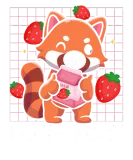 Discover Red Panda Strawberry Milkshake T-Shirts