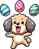 Discover Easter Poodle Juggling Eggs, Artistic Dog T-Shirts
