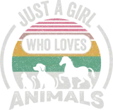 Discover Just A Girl Who Loves Cat Dog Horse Animals T-Shirts