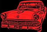 Discover red sketch of Classic American Car T-Shirts