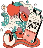 Discover 90s Japanese Aesthetic Peach Milk T-Shirts