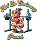 Discover Not So Ordinary Peach Squat T-Shirts. Gym Wear