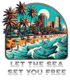 Discover Let the Sea Set You Free T-Shirts