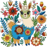 Discover Baby alpaca in the flowers T-Shirts