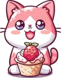 Discover Cute Kawaii Cat and Ice Cream T-Shirts