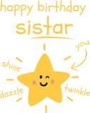 Discover Happy Birthday Sister T-Shirts