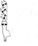 Discover Funny Llama Squad Sunglasses Alpaca Cool Family T-Shirts