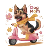 Discover dog mom pink scooter 8 T-Shirts