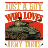 Discover Just a Boy Who Loves Army Tanks a World War 2 T-Shirts