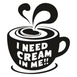 Discover I Need Cream In Me Coffee Design T-Shirts
