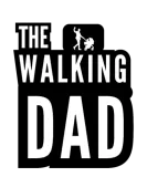 Discover The Walking Dad Father Stroller White Black T-Shirts