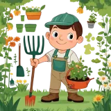 Discover Garden boy in the garden T-Shirts