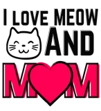 Discover I Love Meow and Mom Cat lovers T-Shirts