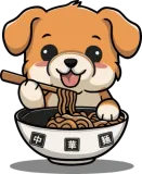 Discover Cute Dog Eating Ramen Noodles T-Shirts